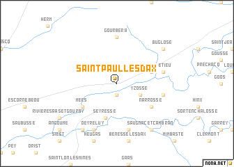 map of Saint-Paul-lès-Dax