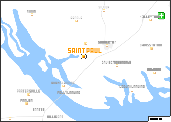map of Saint Paul