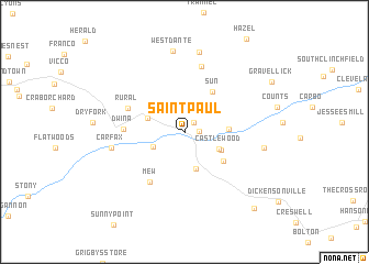 map of Saint Paul