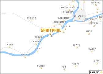 map of Saint Paul