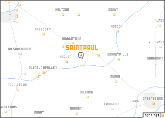 map of Saint Paul