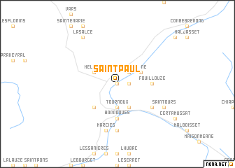 map of Saint-Paul