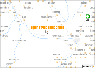 map of Saint-Pé-de-Bigorre