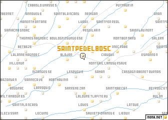 map of Saint-Pé-Delbosc