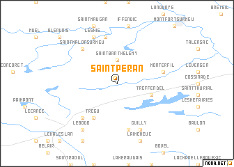 map of Saint-Péran