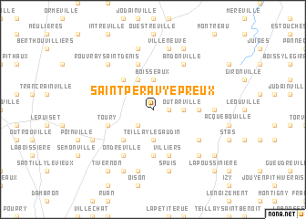 map of Saint-Péravy-Épreux