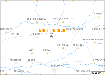 map of Saint-Perdon