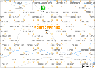 map of Saint-Perdoux