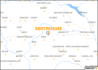 map of Saint-Péreuse