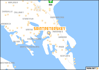 map of Saint Peters Key