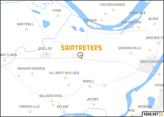 map of Saint Peters