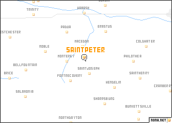 map of Saint Peter