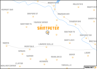 map of Saint Peter