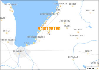 map of Saint Peter
