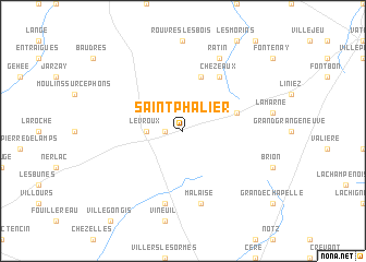 map of Saint-Phalier
