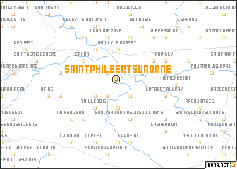 map of Saint-Philbert-sur-Orne