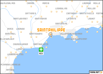 map of Saint-Philippe