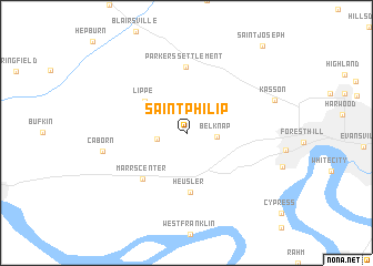 map of Saint Philip
