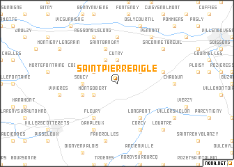 map of Saint-Pierre-Aigle