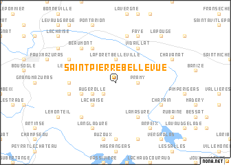 map of Saint-Pierre-Bellevue