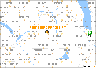 map of Saint-Pierre-dʼAlvey