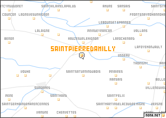 map of Saint-Pierre-dʼAmilly