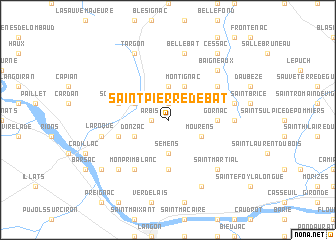 map of Saint-Pierre-de-Bat