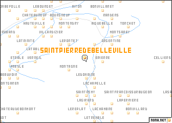 map of Saint-Pierre-de-Belleville