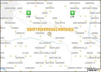 map of Saint-Pierre-de-Chandieu