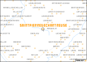 map of Saint-Pierre-de-Chartreuse