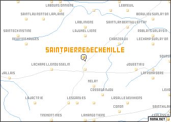 map of Saint-Pierre-de-Chemillé