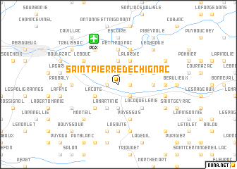 map of Saint-Pierre-de-Chignac