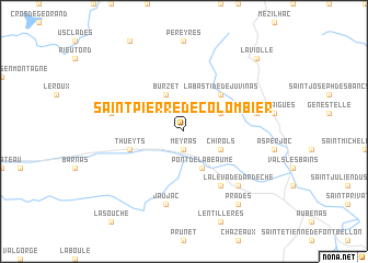 map of Saint-Pierre-de-Colombier