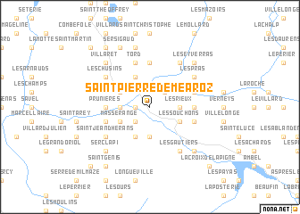 map of Saint-Pierre-de-Méaroz