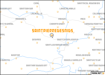 map of Saint-Pierre-des-Nids