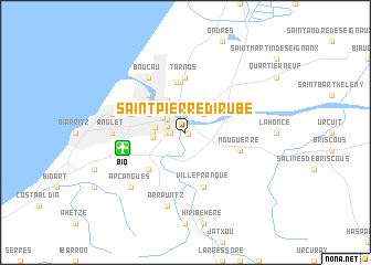 map of Saint-Pierre-dʼIrube