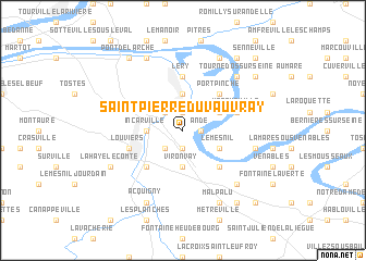 map of Saint-Pierre-du-Vauvray