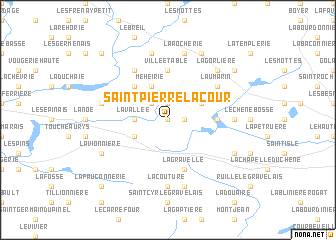 map of Saint-Pierre-la-Cour