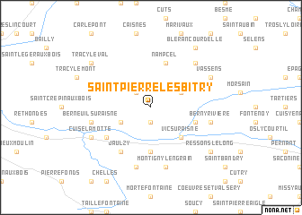 map of Saint-Pierre-lès-Bitry