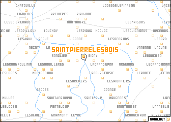 map of Saint-Pierre-les-Bois