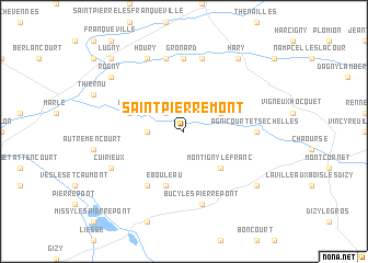 map of Saint-Pierremont