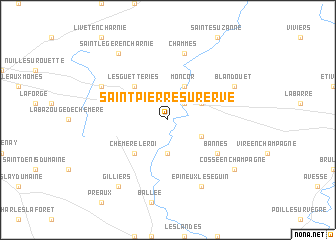 map of Saint-Pierre-sur-Erve