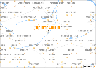 map of Saint-Plaisir