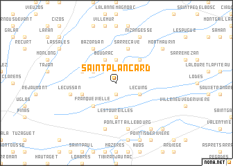 map of Saint-Plancard