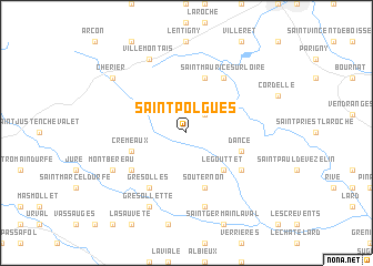 map of Saint-Polgues