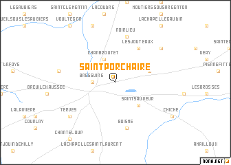 map of Saint-Porchaire