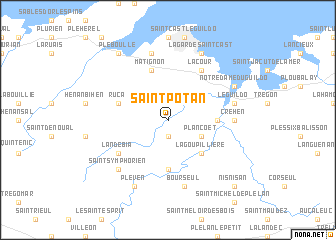 map of Saint-Potan