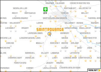 map of Saint-Pouange