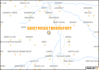 map of Saint-Priest-Bramefant
