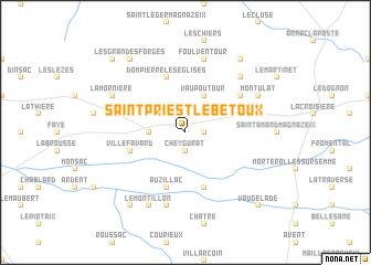 map of Saint-Priest-le-Betoux